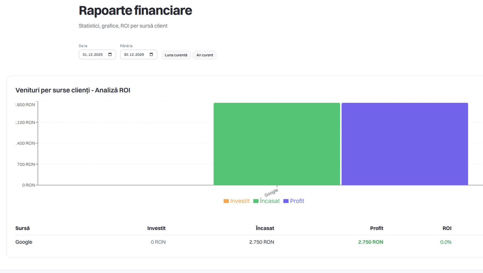 Echipamente și livrabile